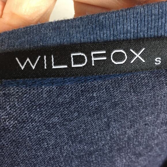 Wildfox Blue Gray Star Print Sweatshirt Small - Picture 8 of 8